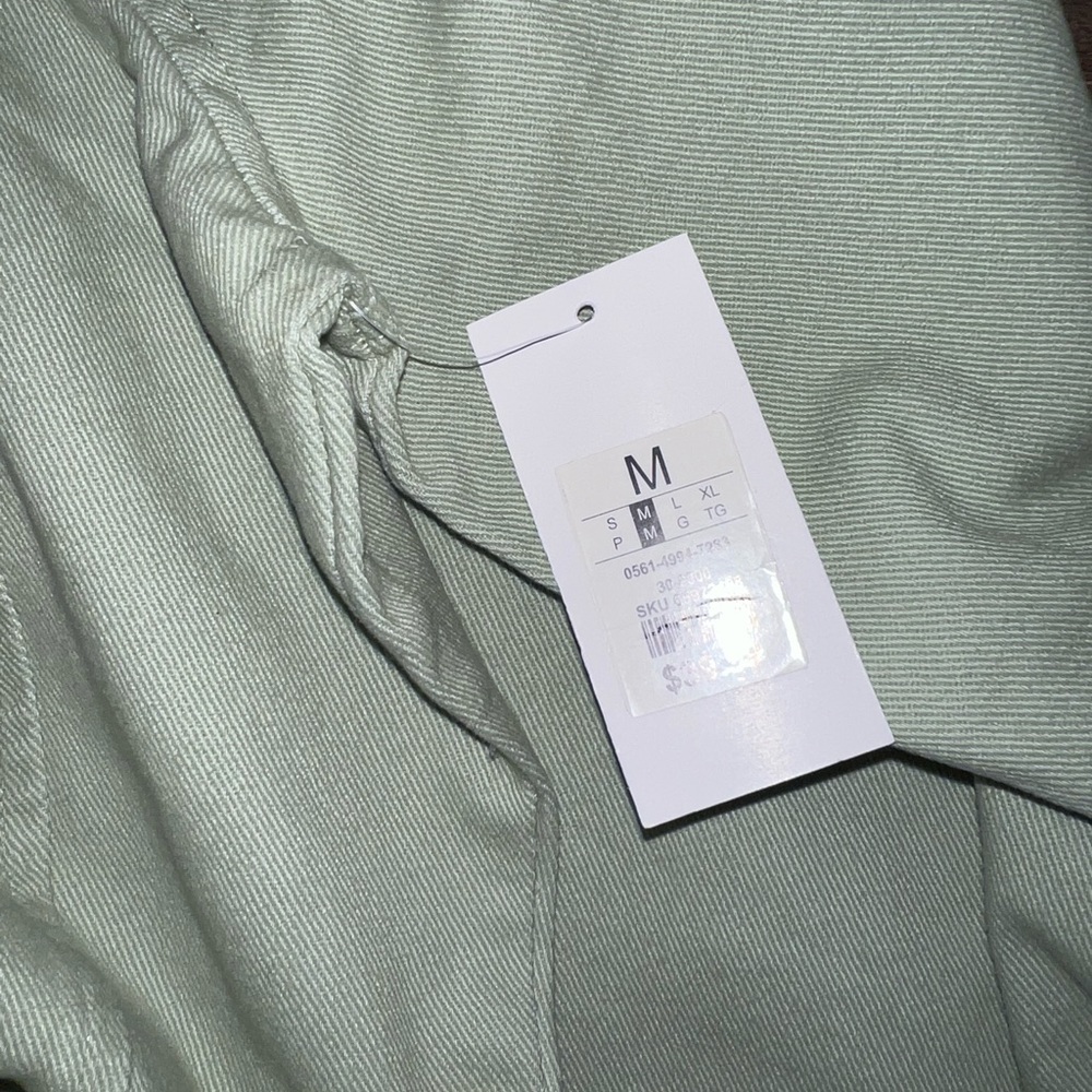 green button up shacket - Picture 3 of 3